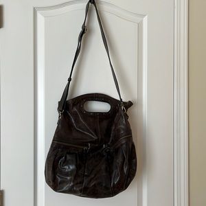 GUC Banana Republic The Handbag Collection Brown Cow Leather